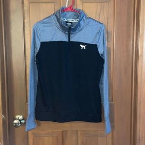 Pink quarter zip